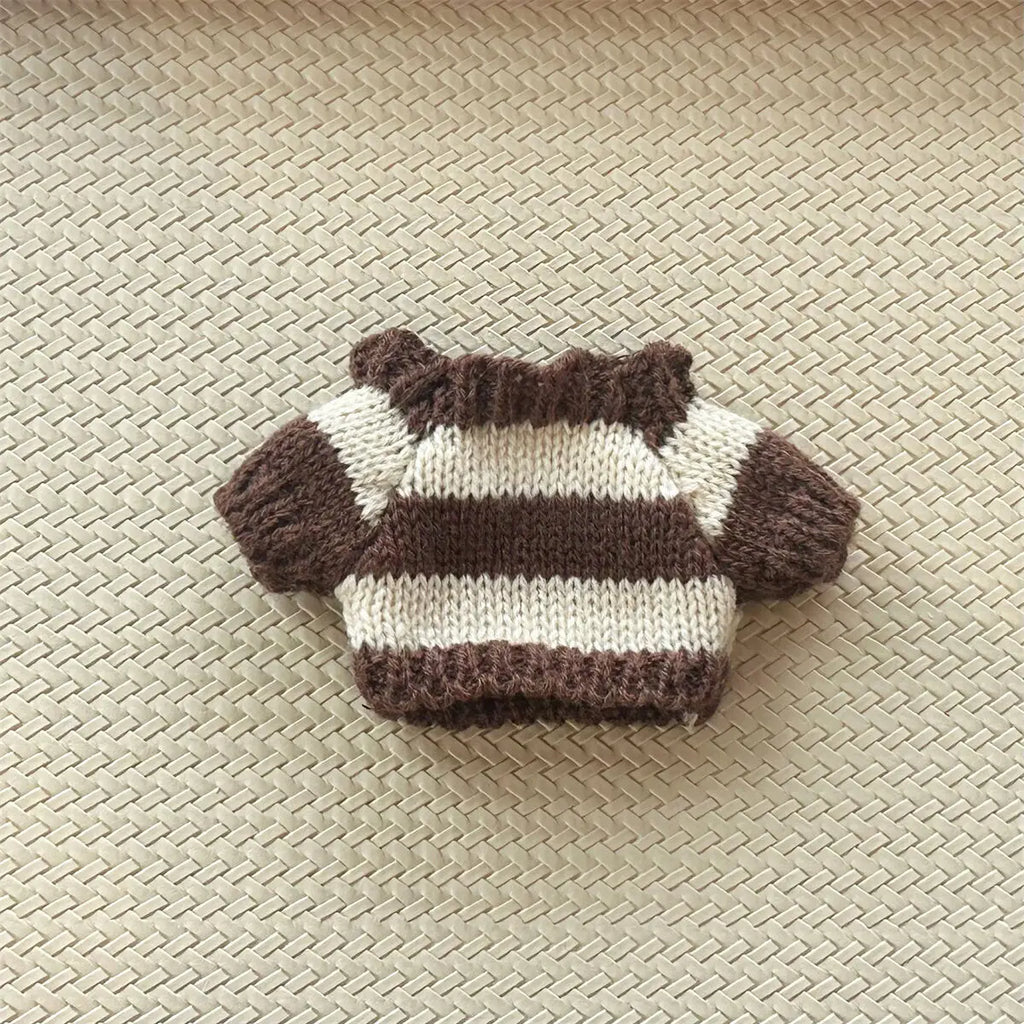 17cm Mini Plush Doll'S Clothes Outfit Accessories For Korea Kpop Exo Labubu Idol Striped clothes eyes shoes suit Clothing Gift