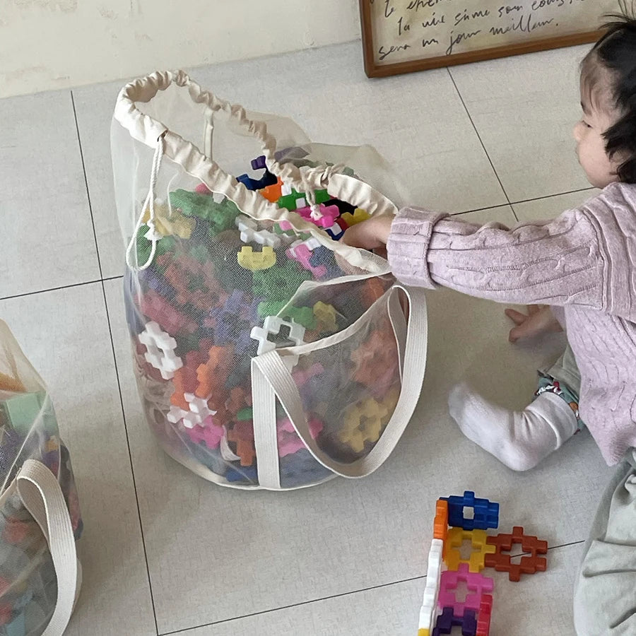 Baby Storage Bags Kids Toy Storage Bag Drawstring Bag Large Capacity Children Room Organizer Pouch
