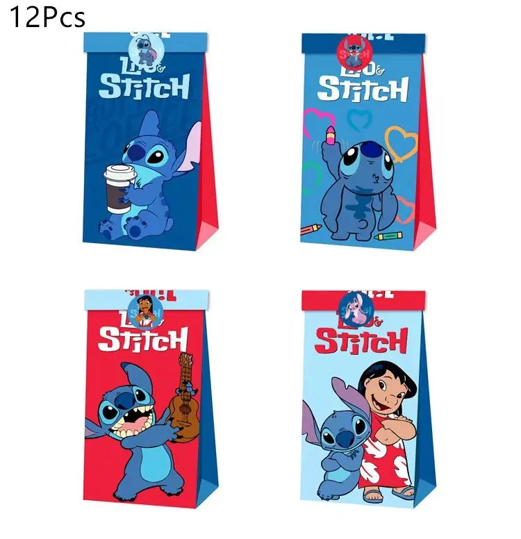 Lilo Stitch Party Supplies Paper Cup Plate Balloon Tablecloth Cake Toppers For Kid Boy Birthday Party Decoration Baby Shower
