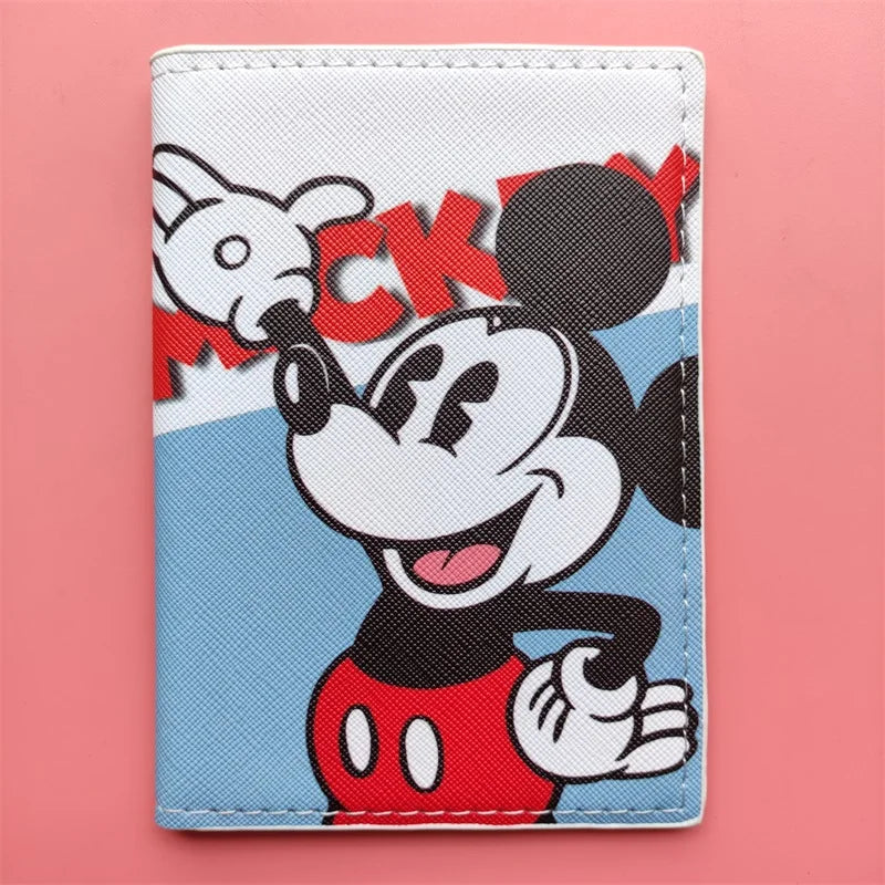 Lovely Minnie Passport Cover for Girls Travel Passport Case Leather Red Cute Passport Wallet Purse Kids Passport Holder