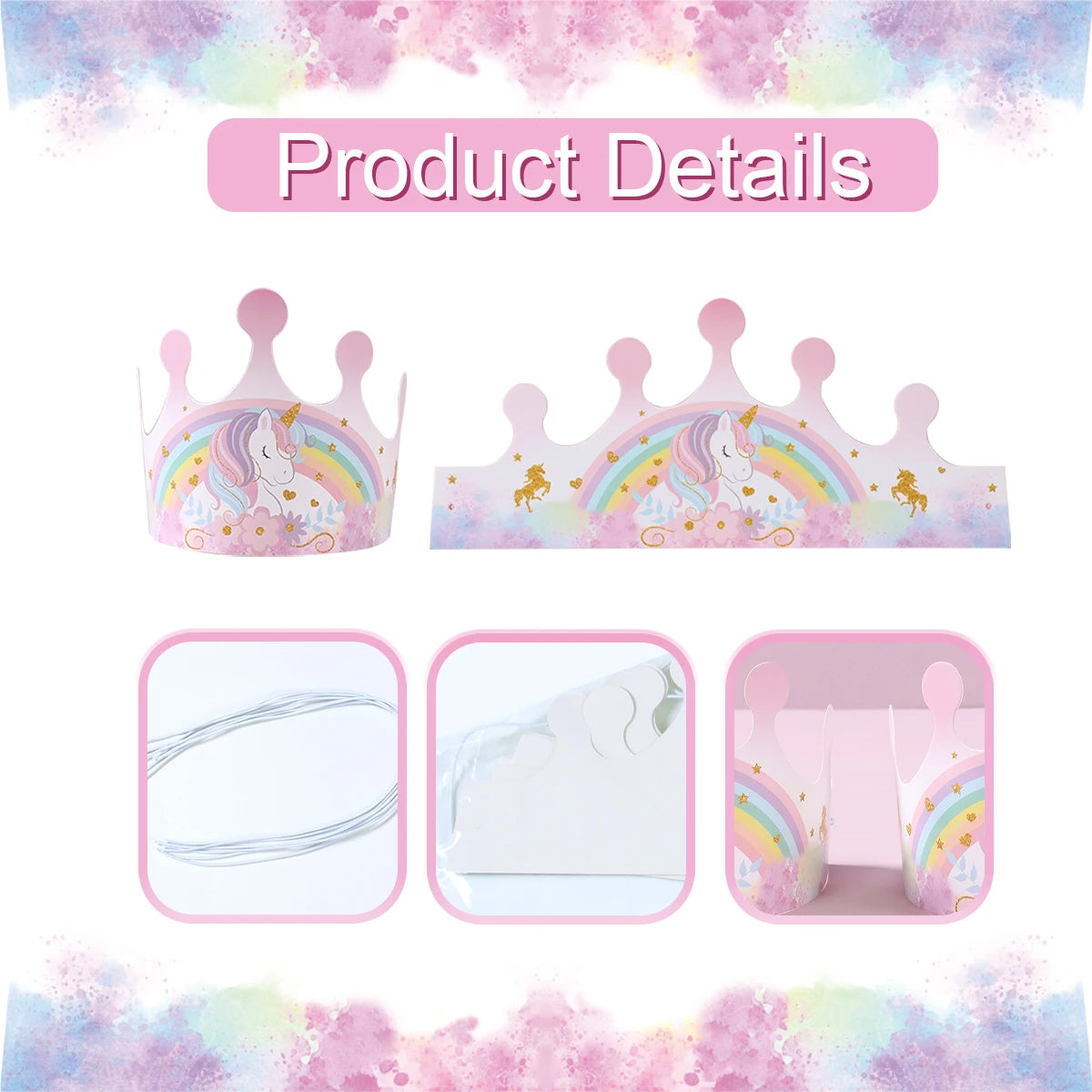 Rainbow Unicorn Disposable Tableware Happy 1st Birthday Party Decorations Kids Favors Gifts Unicorn Baby Shower Girls Supplies