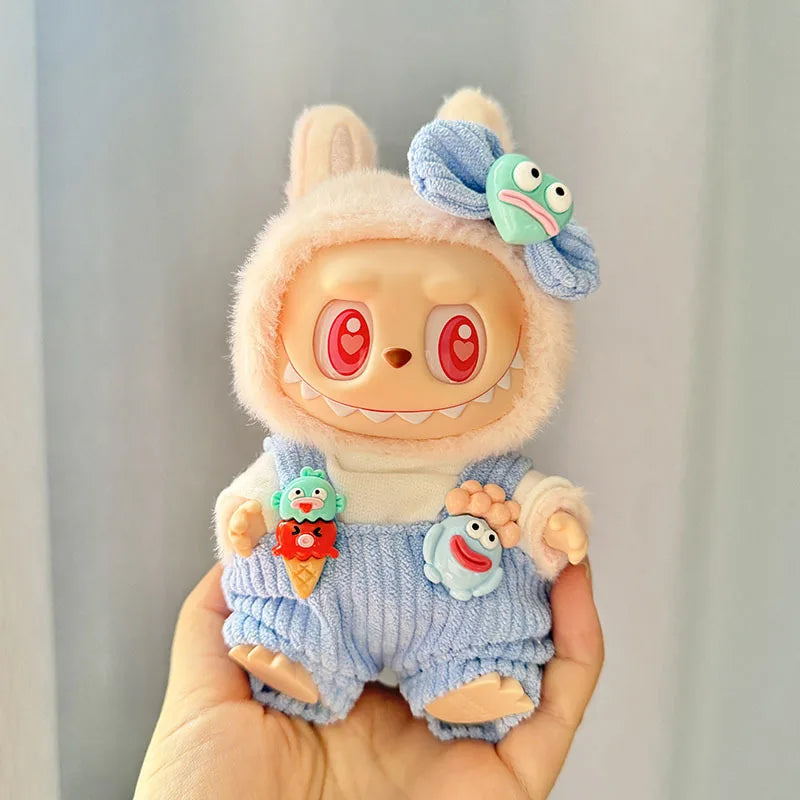 13 Styles Cute Mini Plush Doll'S Clothes Outfit Accessories Korea Kpop Exo Labubu II Idol Dolls Jumpsuit Sitting Party Clothing