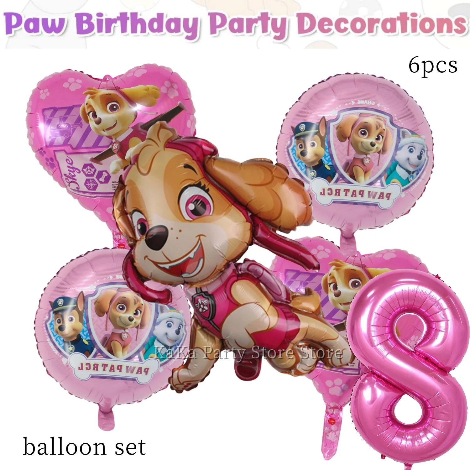 Paw Patrol Birthday Party Decor Dog Skye Disposable Tableware Tablecloth Cup Plate Baby Shower Kids Gift Girl Boy Party Supplies