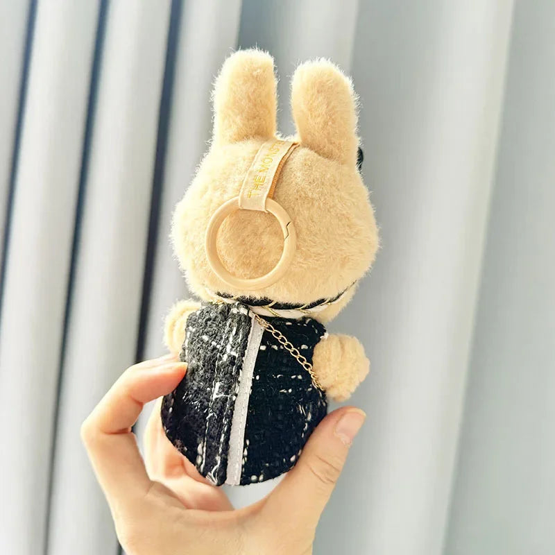 Cute 17cm Labubu Idol Doll Outfit Camellia Dress Bag Shoes Set The Monster Sitting Party Collection Mini DIY
