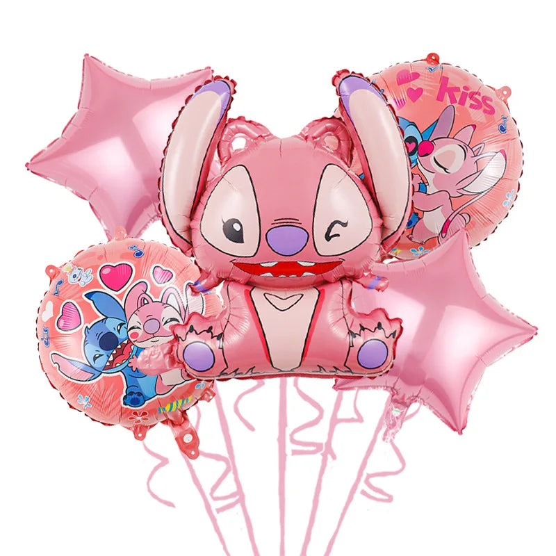 Stitch Birthday Party Supplies Stitch Tableware Set Balloons Backdrop Banner Plates Napkins Tablecloth Birthday Theme Stitch