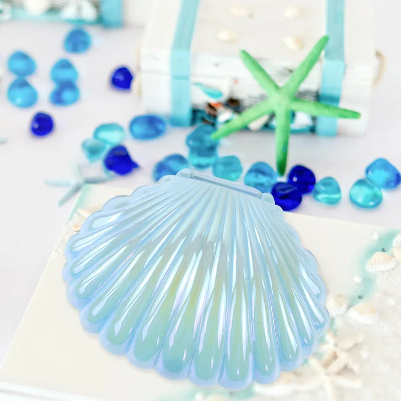 5/10pcs Colorful Shell Candy Boxes Mermaid Birthday Party Biscuit Gift Packaging Jewelry Storage Box Baby Shower Wedding Decor