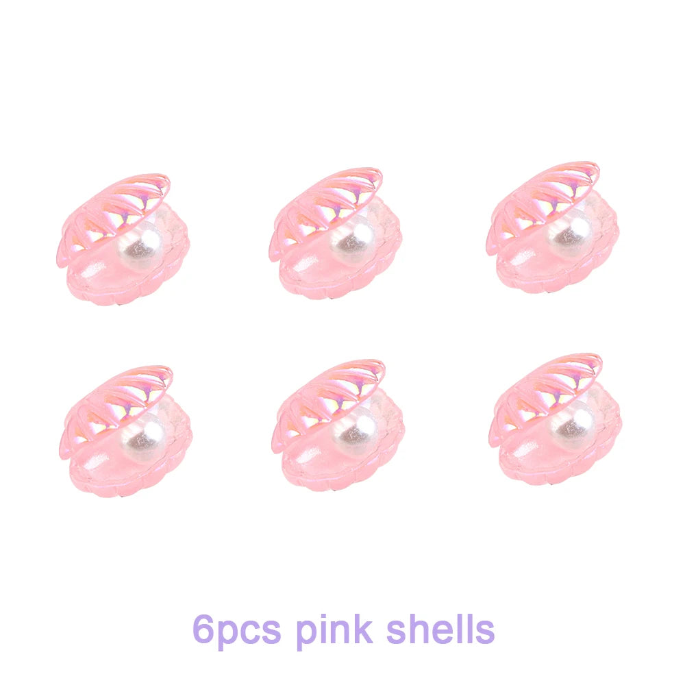 Mermail Cake Decoration Pink Purple Mermaid Tails Bubbles Shells Cake Toppers Under the Sea Theme Birthday Baby Shower Party Dec