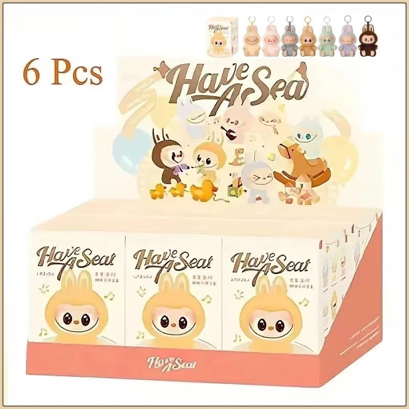 New Labubu Have A Seat Series BIG INTO ENERGY PVC Pendant Doll Model Kawaii The Monsters Blind Box Gift Labubu Macaron 3rd