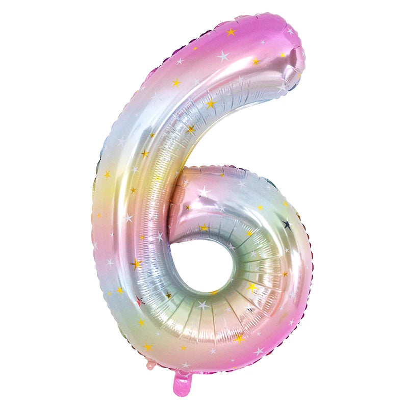 Rainbow Unicorn Standing Foil Balloons Kids Girls Unicorn Birthday Party Decoration Favors Baby Shower Supplies Animal Balloon