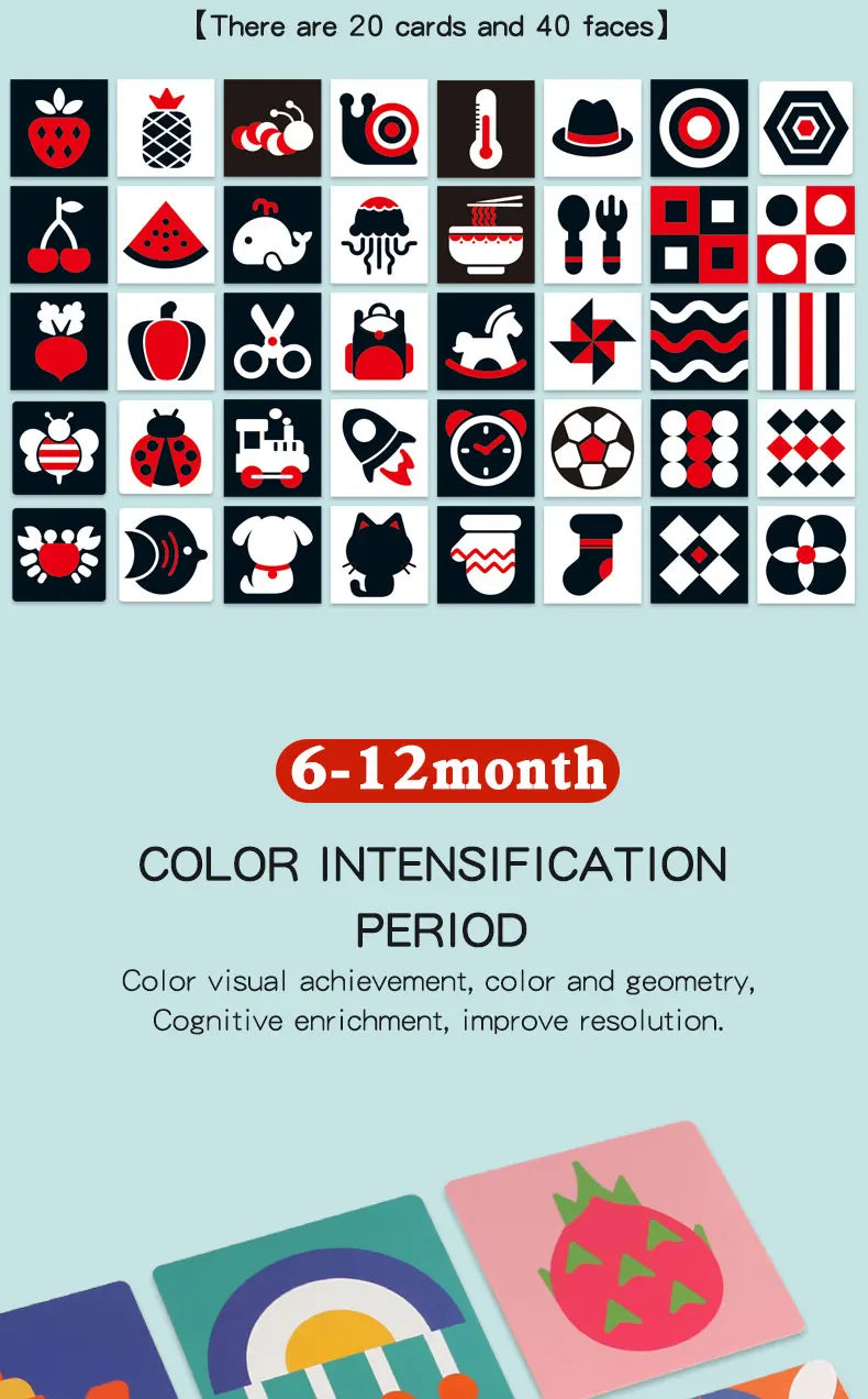 Children's Memory Card Game - Educational Matching Puzzle Toy for Cognitive Development Early Learning Brain Training