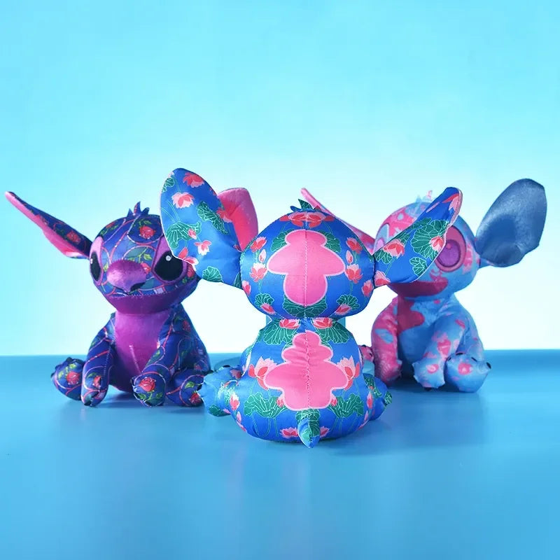 2024Disney 20cm Limited Edition Cloth Fleece Stich Colourful Stuffed Doll Cute Stitch Plush Anime Kid Birthday Gift Children Toy