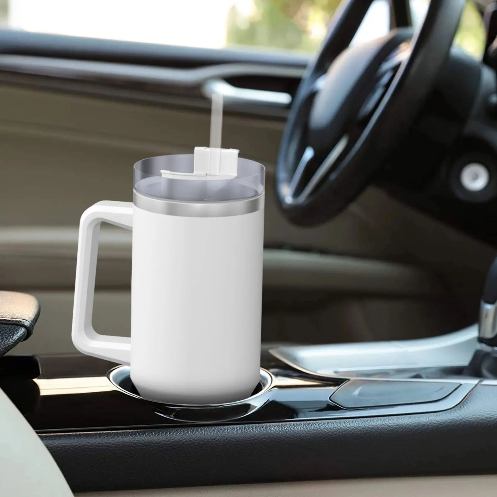 Stainless Steel Tumbler   Stitch Mugs Cup With Straws Travel Cold and Hot Water Bottle Heat Preservation 40oz Thermal Mug