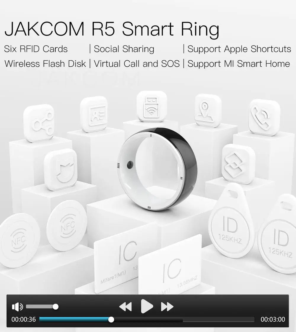 JAKCOM R5 Smart Ring New arrival as justfog led strip magic camera watch color gps tracker for kid official store