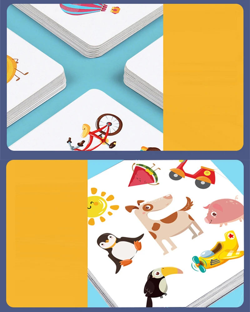 Crazy Flip Card Cognition Matching Game Reaction Brain Memory Training Interactive Table Game Kids Montessori Educational Toys