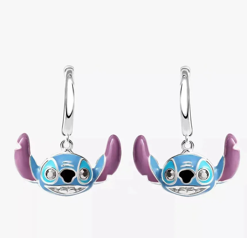 Lilo&Stitch Stitch Stitch Necklace Cartoon Earrings Friendship Necklace Children'S Birthday Gifts Fashion Festival Gifts Pendant