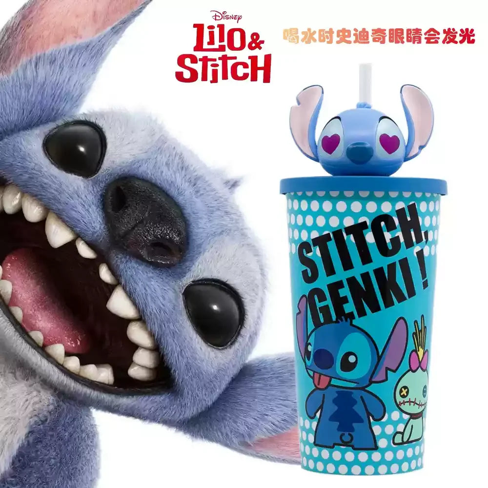 "Authentic In-Stock Stitch (Lilo & Stitch) Merchandise - Collectible Cup Series: Novelty Straw Cup & Popcorn Bucket"