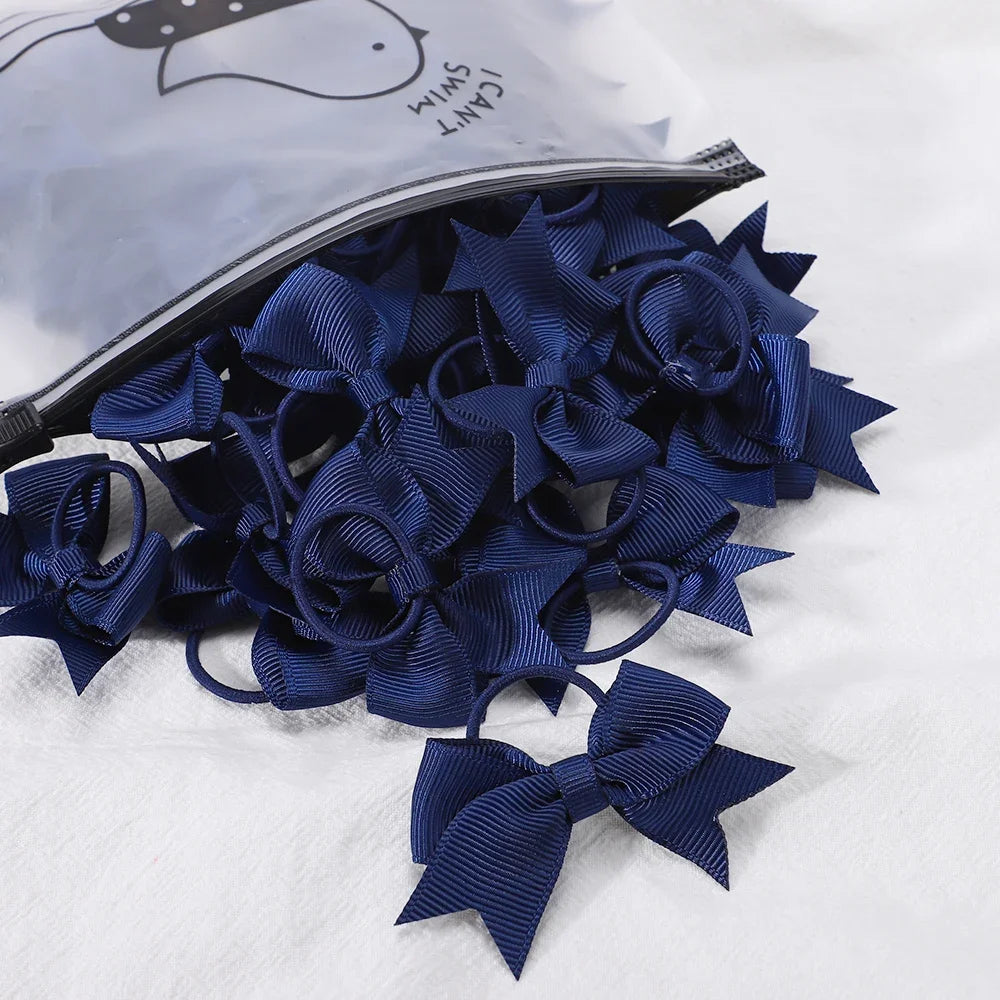 5Pcs Children Hair Ties Headdress Girls Scrunchies Elastic Hair Band Kids Hair Rope Bow Rubber Band Set Baby Accessories