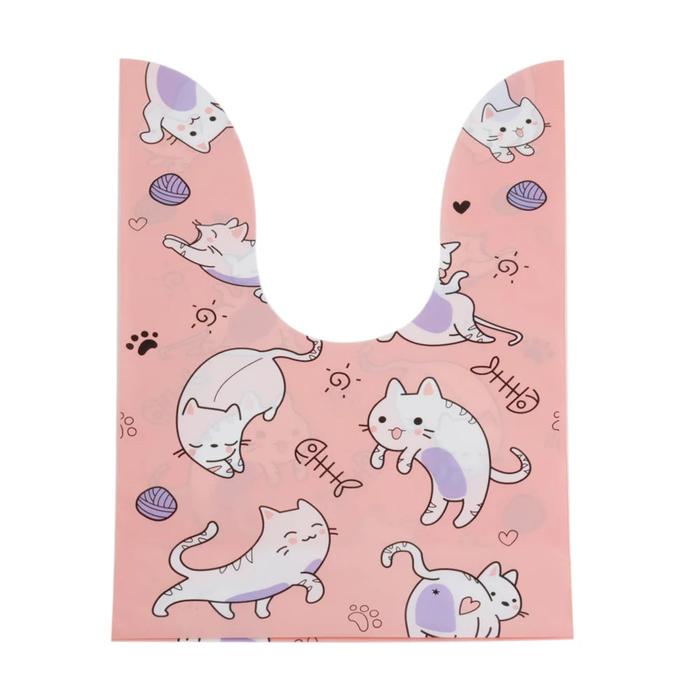 10/25/50pcs Plastic Candy Bags Cookie  Cute Carton Rabbit Ear Bags Biscuits Snack Baking Packing Supplies Kids Gifts Wholesale
