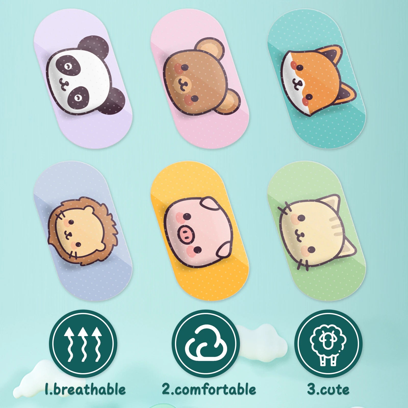 120pcs Mini Cartoon Children Band Aid Waterproof Breathable Adhesive Bandages First Aid Emergency Adult Kids Home Wound Patches
