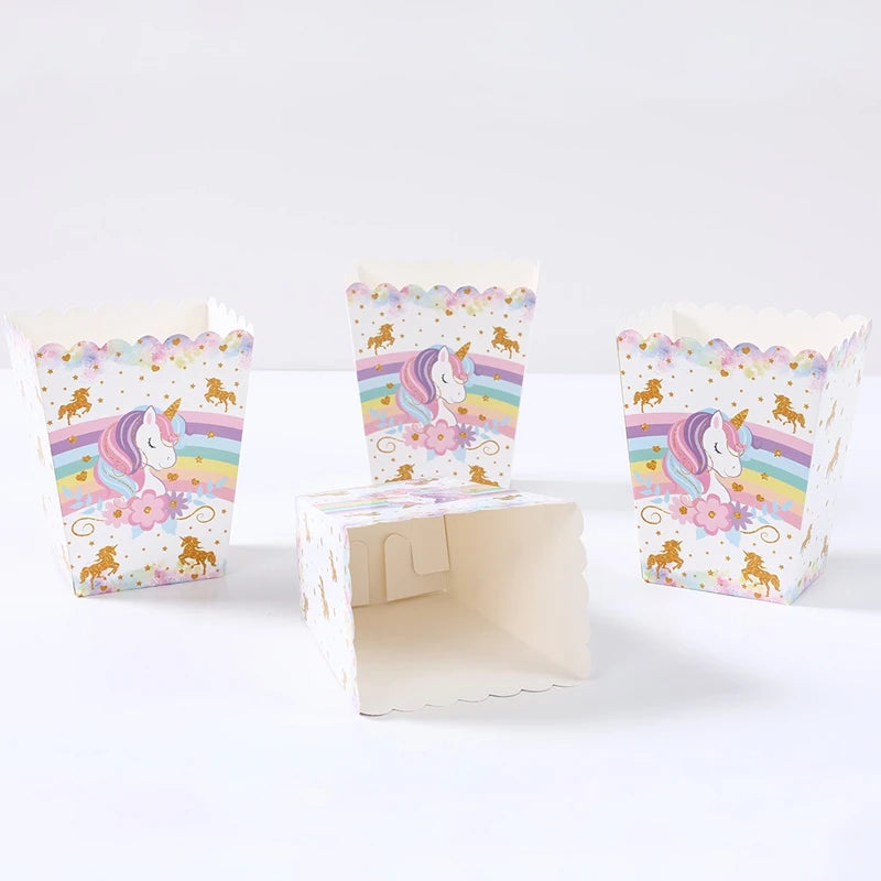 Unicorn Party Supplies Rainbow Unicorn Paper Plates Cups Napkin for Baby Shower First Girls Birthday Party Decorations
