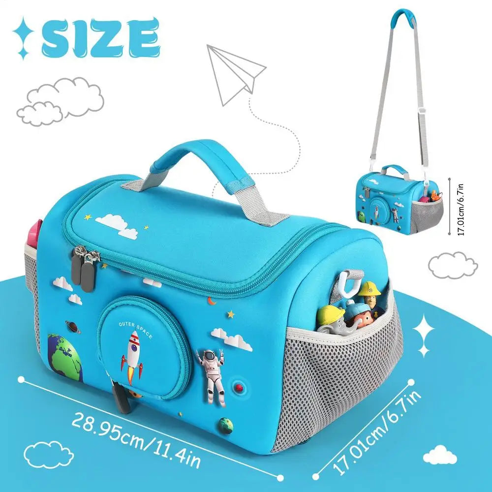Musical Toy Storage Bag Portable Carrying Bag for Toniebox Audio Player Carrying Box for Kids Doll Headphone Charging Station