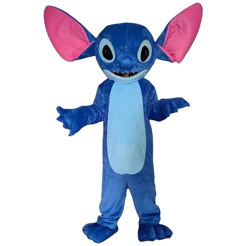 Blue Lilo & Stitch Mascot Costume Mouse Mickey Minnie Cartoon character Cosplay Advertising Fancy Dress Animal Carnival Party Su