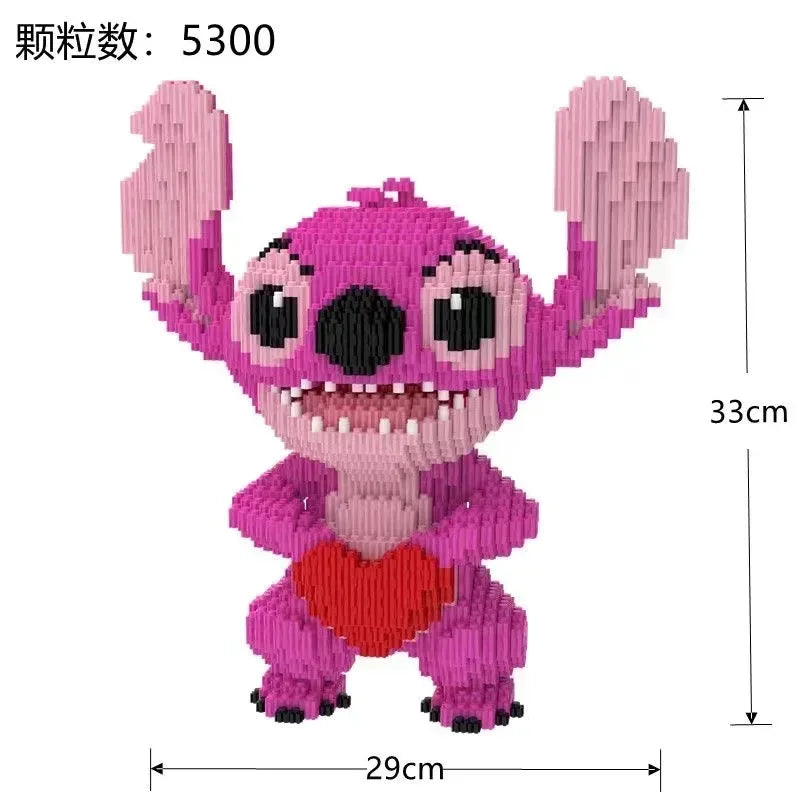 33CM Very Large Stitch StellaLou Building Block DIY Bricks Toy Small Grain Brick  for Kid over 12 Years Adult Gift 3300pcs
