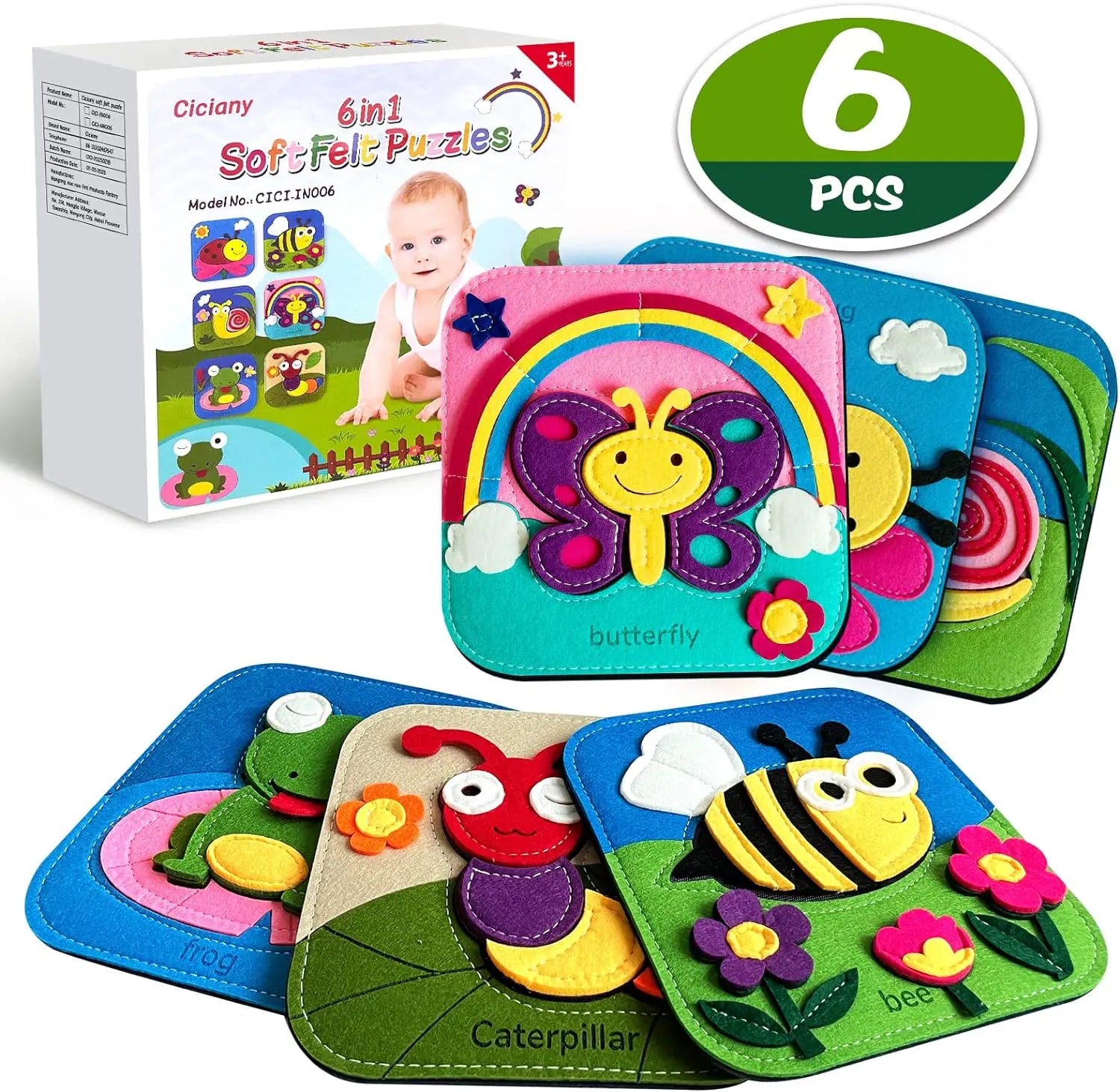 Montessori Toys Busy Book for Kids Color Shape Animal Cognition Early Education Toys Giraffe Quiet Book Fine Motor Toys