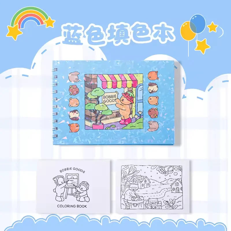 BOBBIE GOODS Coloring Book a coloring book with creative and interesting graffiti Painting Paper Drawing  Doodle Book Doodle Boo