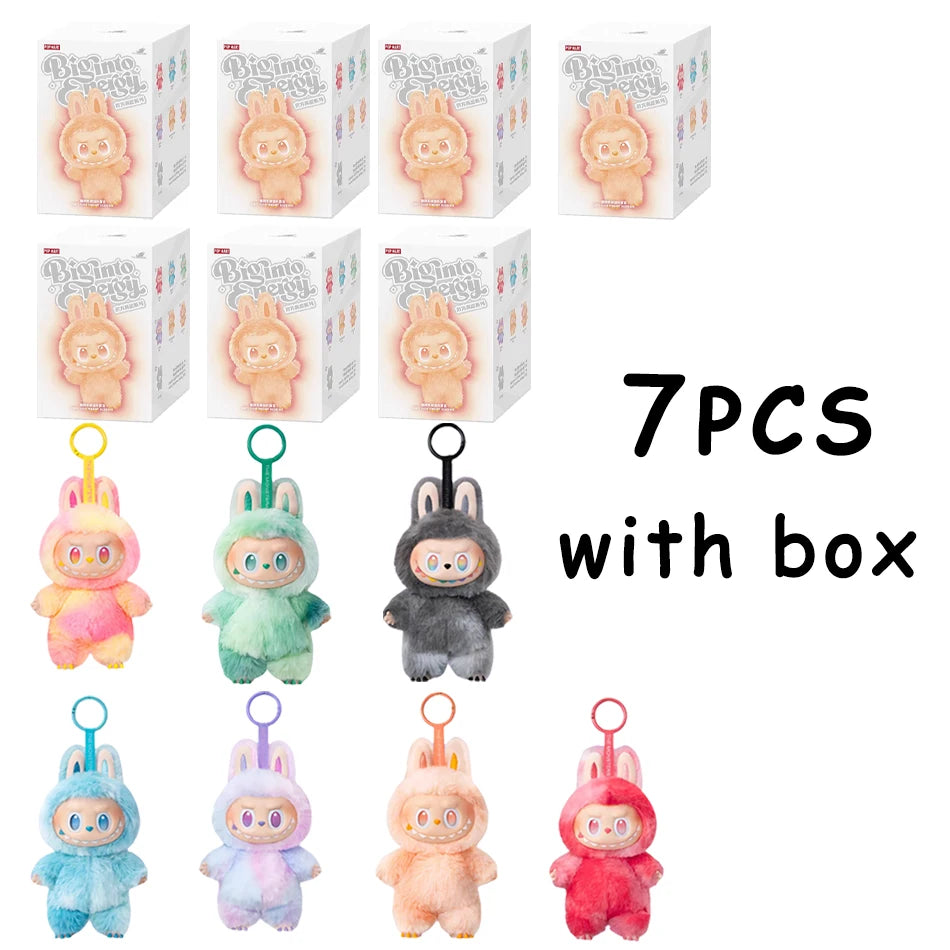 1-7pcs NEW abubu The Monsters V3 Series Blind Plush Box, Vinyl Base Toy, Animated Characters, Mysterious Surprise Box, Keychain