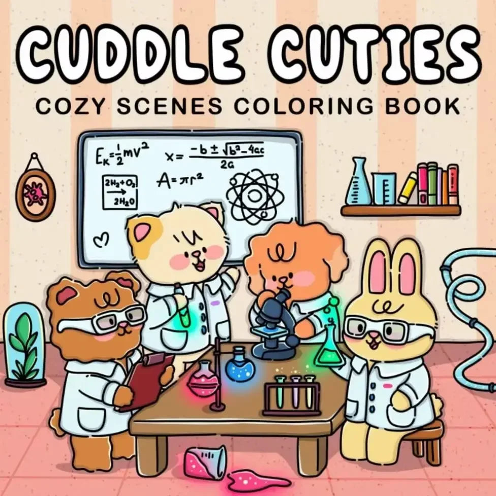 A cute coloring book suitable for children and teenagers, equipped with a cute kitchen series, suitable for relaxing both body a