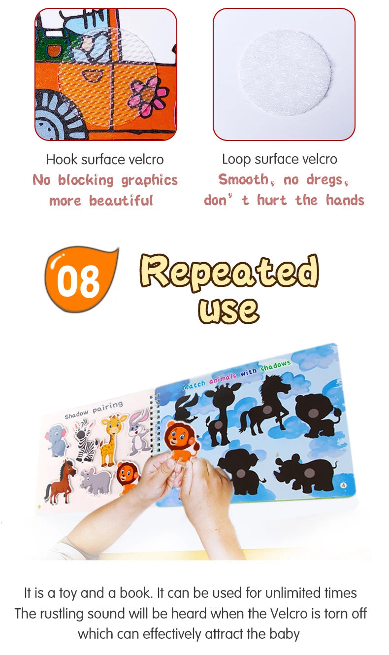 Montessori Busy Book For Kids 2 3 4 Years Preschool Kids Learning Toys Toddlers Activity Book Montessori Baby Toys Book
