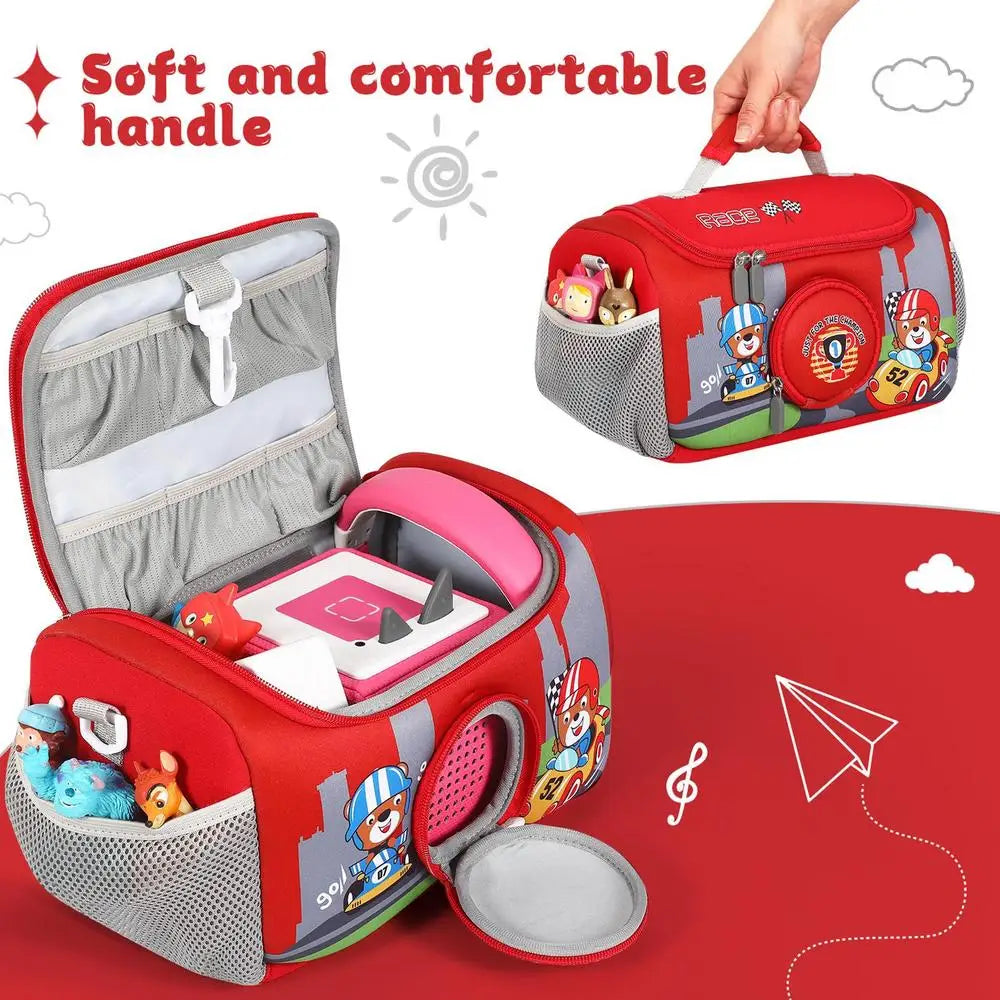 Musical Toy Storage Bag Travel Carrying Bag for Toniebox Organizer Case Storage Holder Box for Tonies Characters & Audio Player