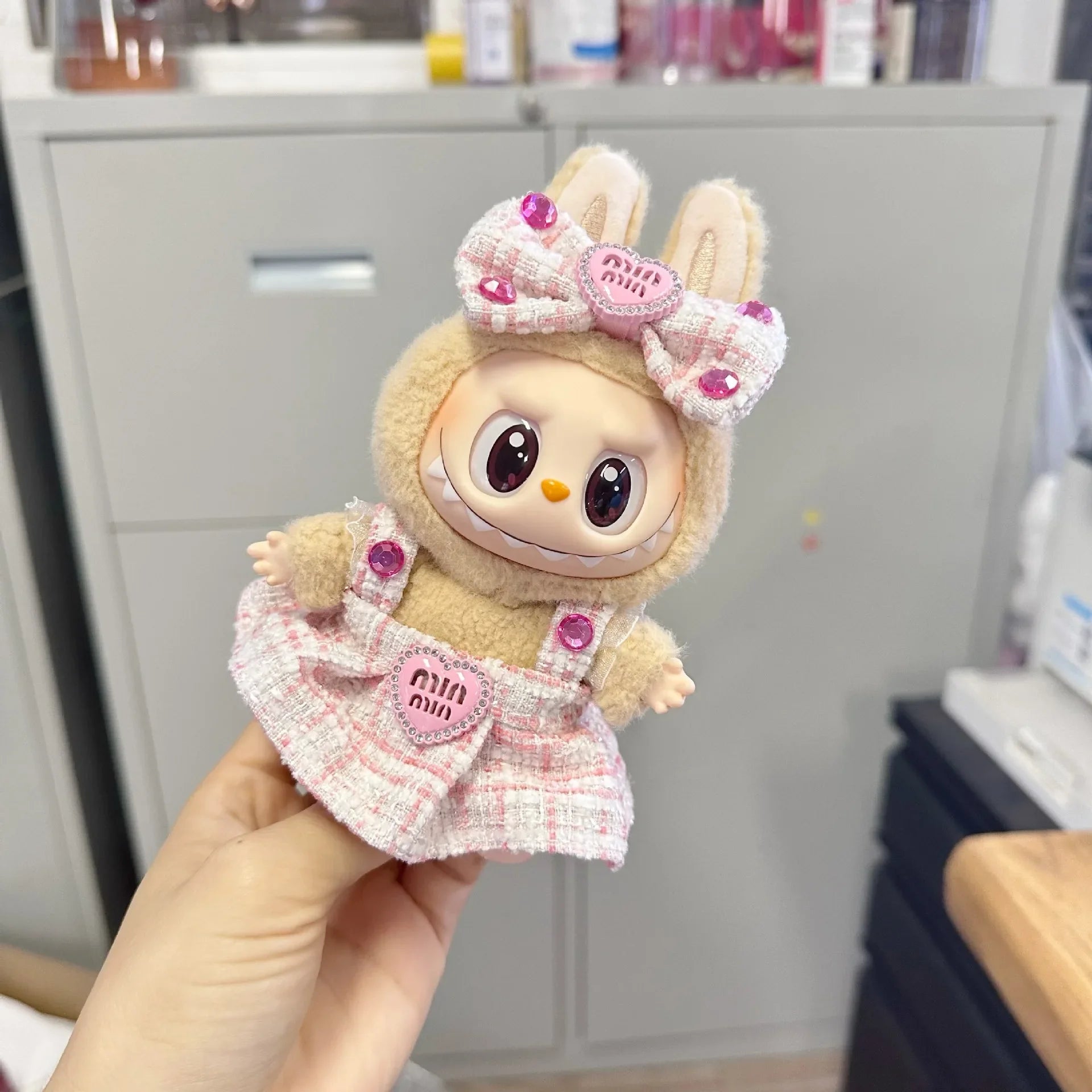 17cm Mini Plush Doll'S Clothes Outfit Accessories For Korea Kpop Exo Labubu Idol suit Clothing Gift