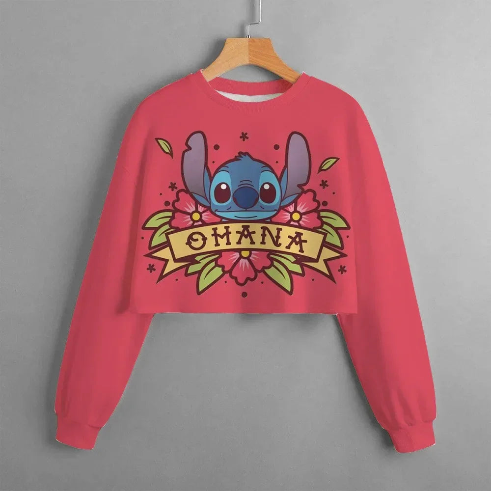 23024New Lilo & Stitch Cartoon Anime Hoodie for Boy Girl Kids 3D Print Women Clothing Coat Streetwear Sweatshirt Zipper