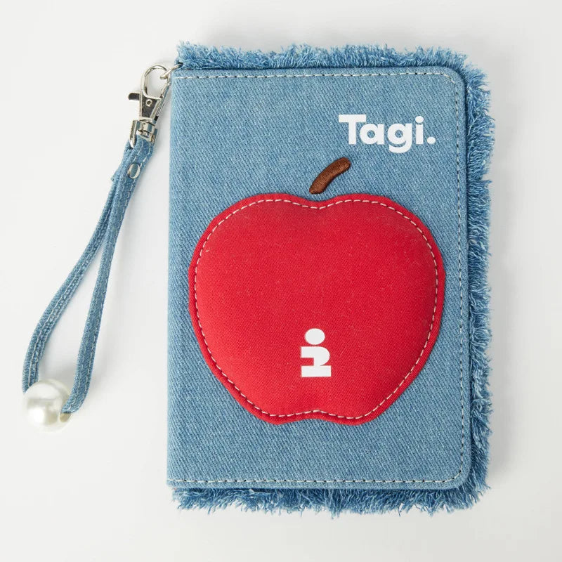 For ladies Portable Creative New Travel Passport Holder Canvas Denim Travel Passport Wallet Multi-function Cute Girls CardHolder