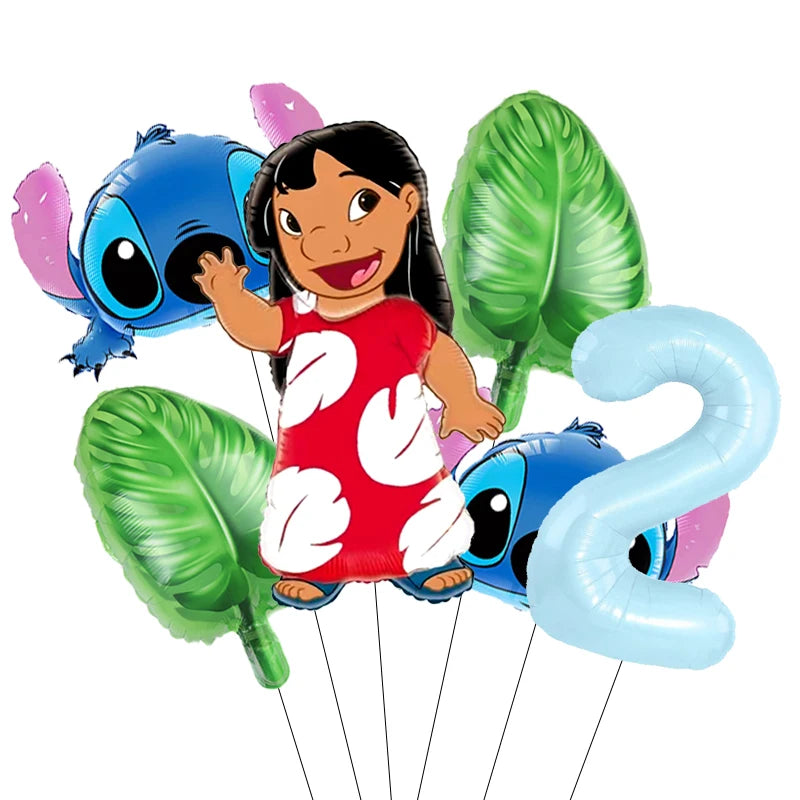 Lilo & Stitch Party Balloons Stitch Number Balloon Garland Arch Kit Baby Shower Birthday Party Decor Kids Toy Gift