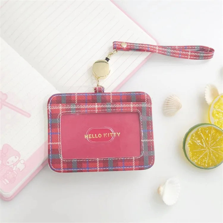 hello kitty y2k sanrio cute girl ID card storage bag Melody card holder travel passport Kuromi anime cartoon birthday gift