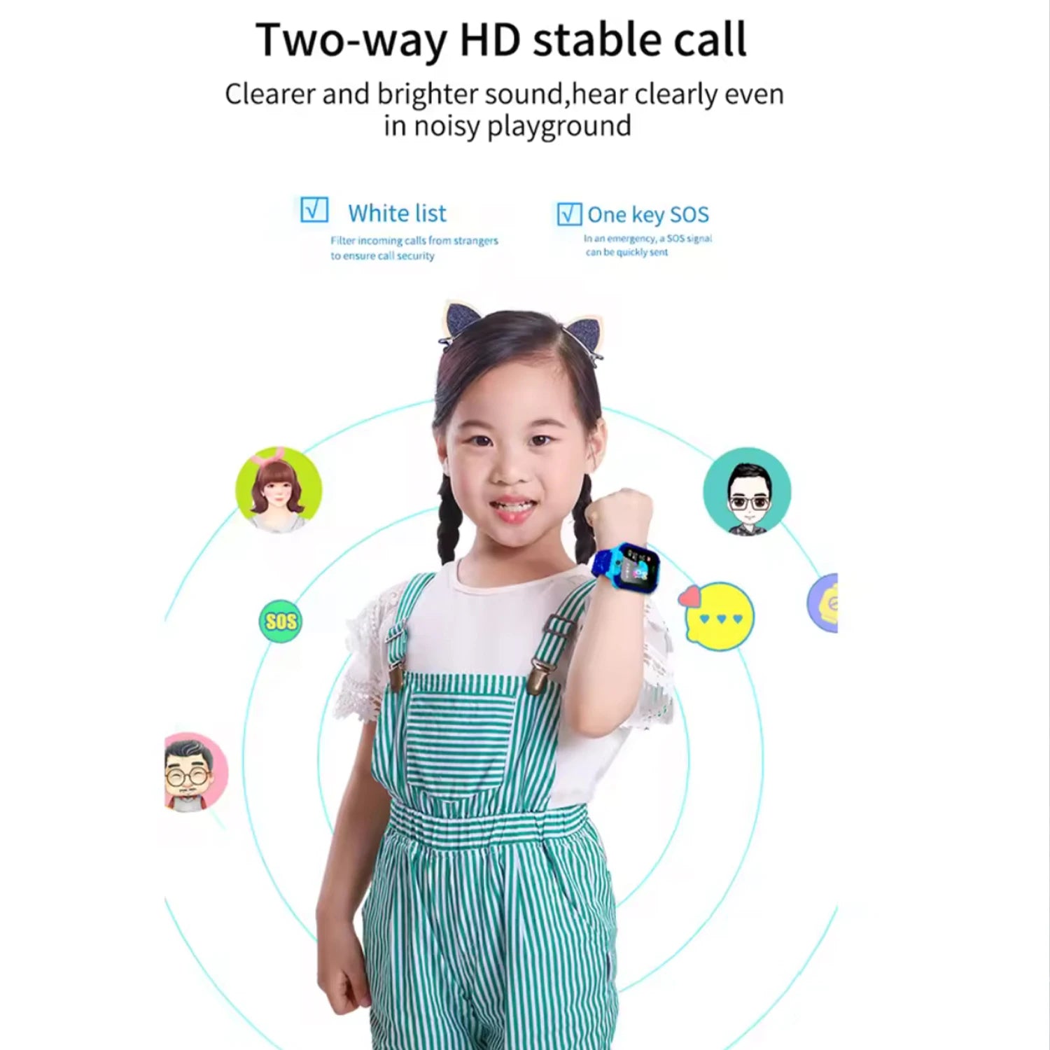 Kids Smart Watch SOS Antil-lost GPS Location Camera Sim Card Call IP67 Waterproof Smart Watch For Android Ios Kids Gift 2025New