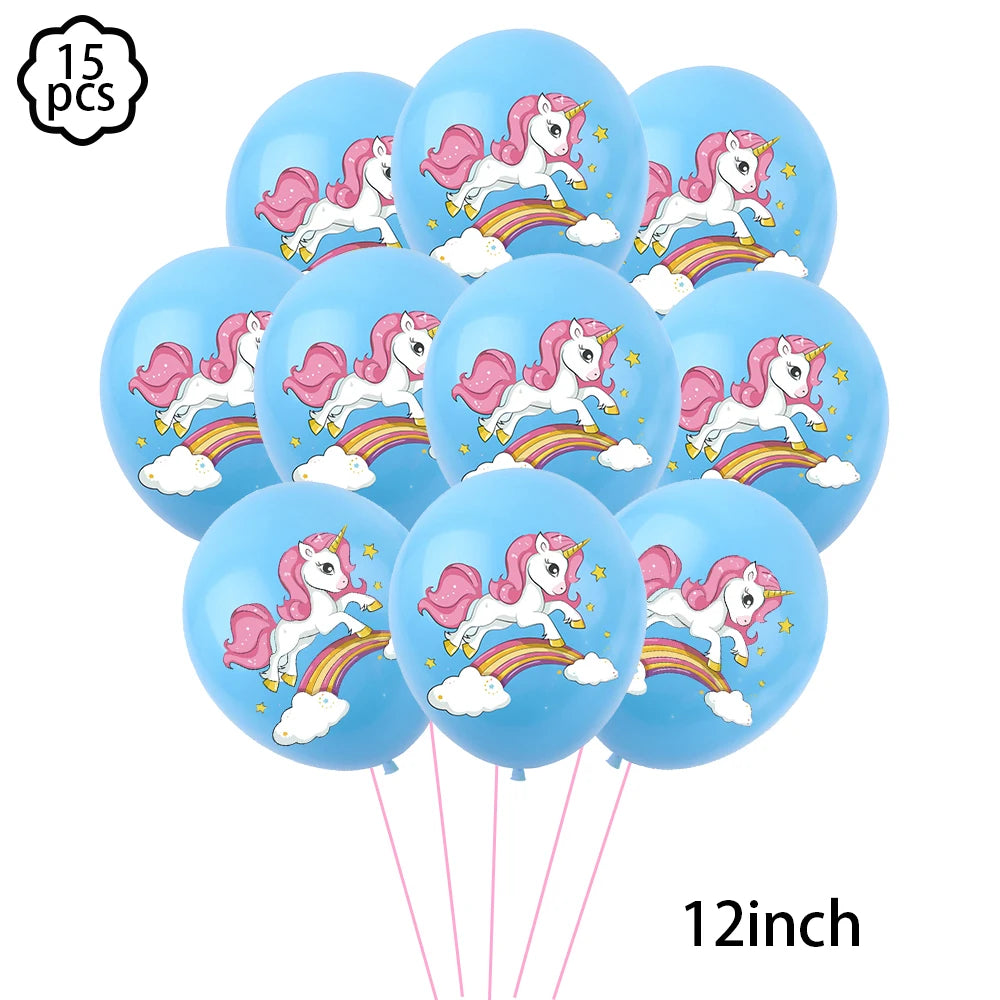 Unicorn Party Banner Garland standing Unicorn Balloon Kids girls Birthday Decoration Banner Baby Shower Unicorn party decoration