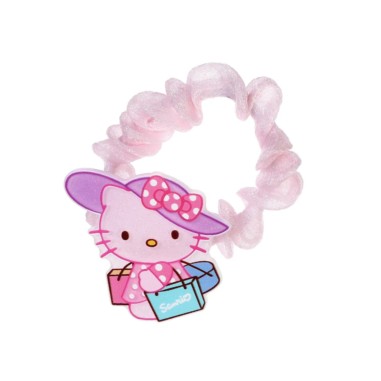 Sanrio Hello Kitty Cat Hair Band Cute Cartoon Girl&Child Sweet Kawaii Bestie Hairpin Charm Ponytail Holder Holiday Gifts