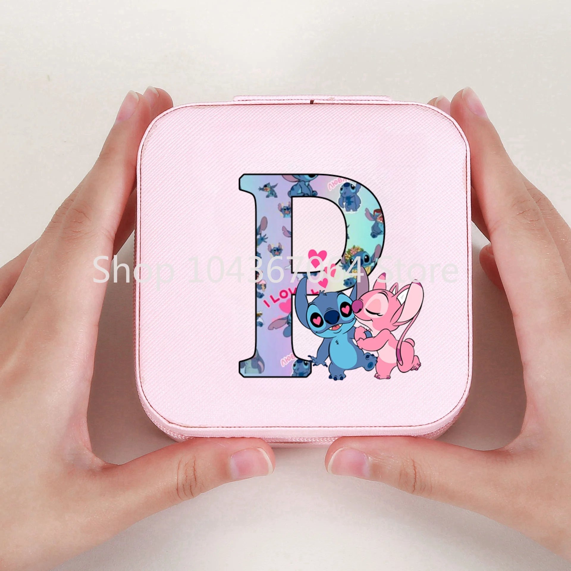 Portable Stitch Jewelry Box Organizer Storage Box Travel Jewelry Case Earrings Necklace Ring Stitch Jewelry Boxes Birthday Gifts