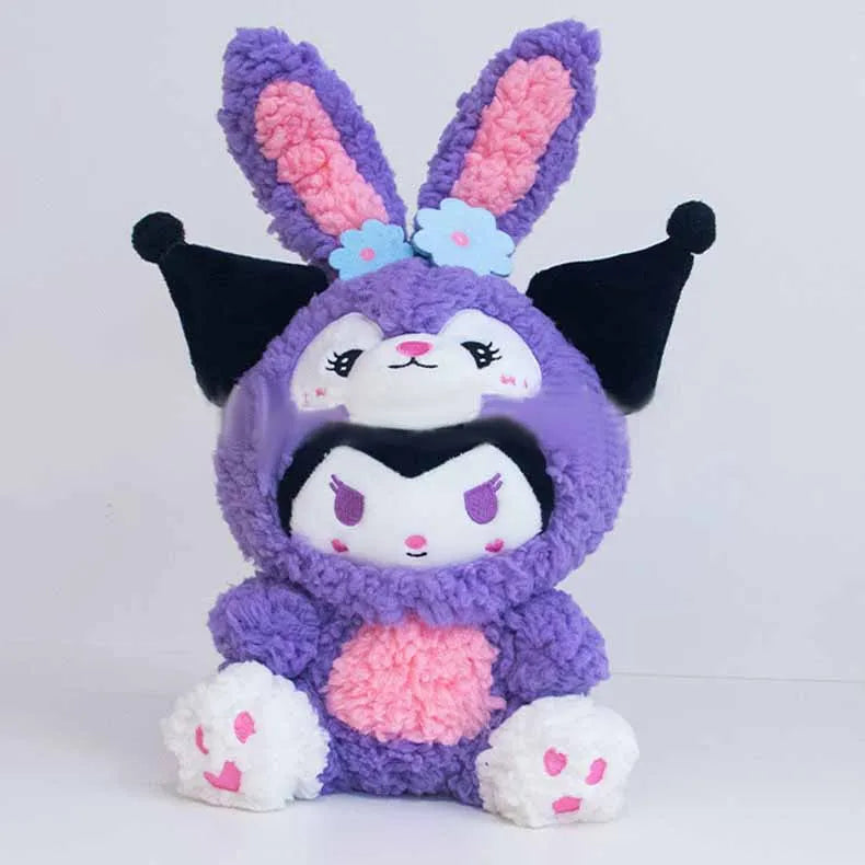 20cm Cute Plush Toys KT Cat Kuromi Cinnamoroll Dog Sanrio Child Plushies Stuffed Toy Stitch Pacha Dog Dolls Pillow birthday Gift
