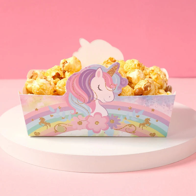 Unicorn Snack Boxes Rainbow Unicorn Birthday Party Decoration Wedding Girls Birthday Party Supplies  Baby Shower Decoration