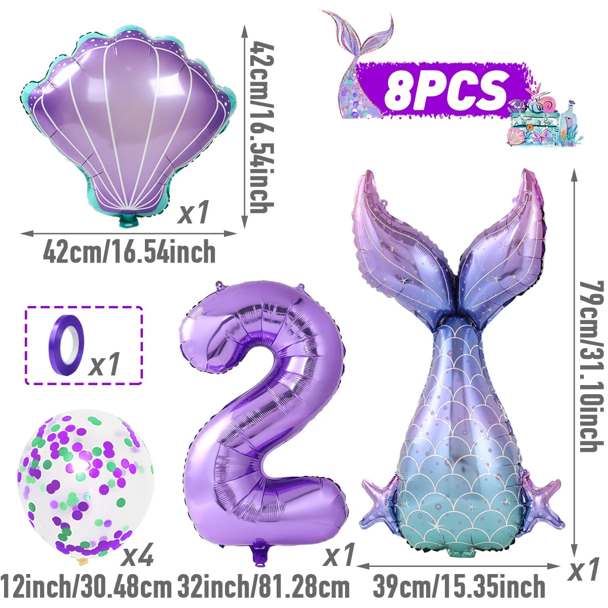 Little Mermaid Party Decoration Mermaid Disposable Tableware Happy 1st Birthday Party Decorations Kids Baby Shower Girl Supplies