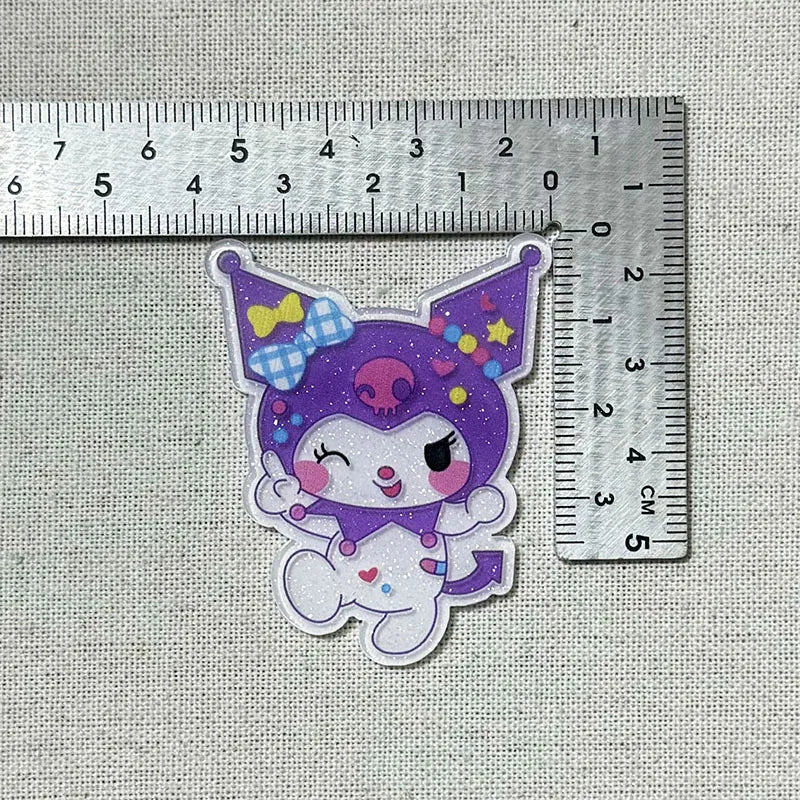 2pcs Cartoon Sanrio Acrylic Flatback Accessories DIY Hair Accessories Hairpin Jewelry Jewelry Mobile Phone Case Charms
