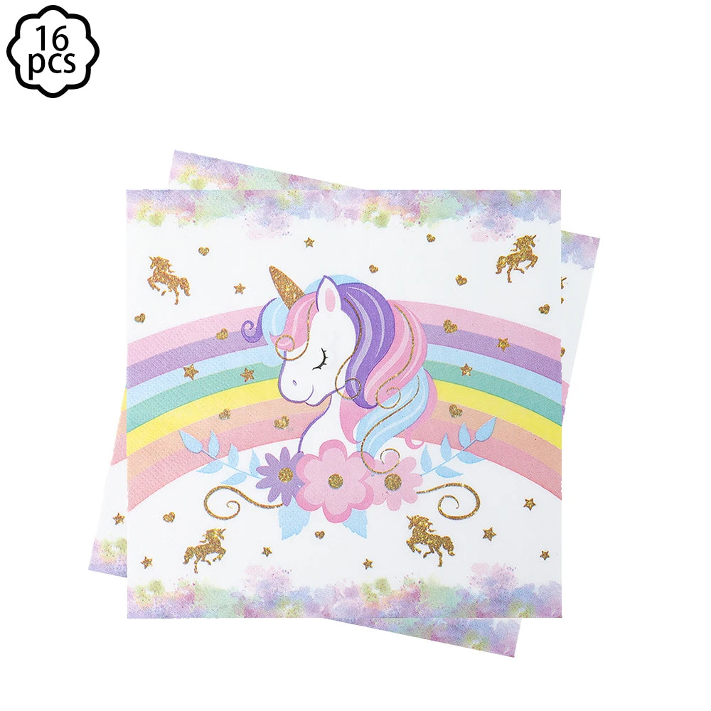 Unicorn Party Banner Garland standing Unicorn Balloon Kids girls Birthday Decoration Banner Baby Shower Unicorn party decoration