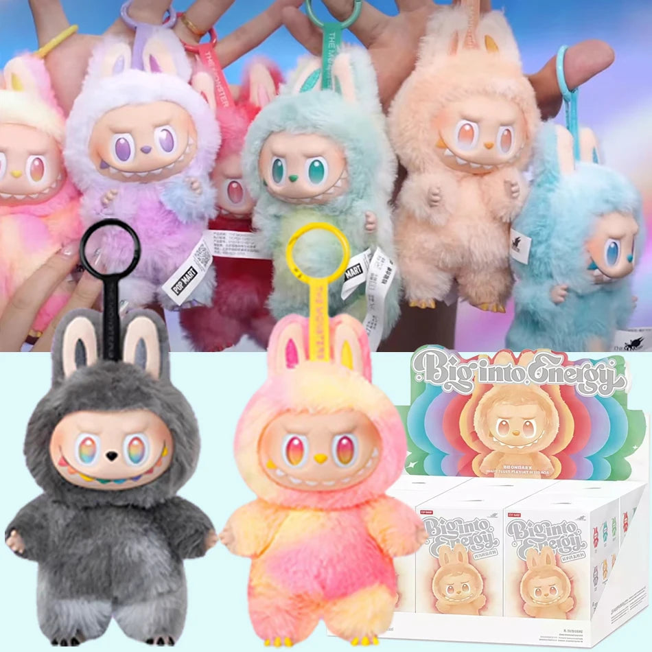 1-7pcs NEW abubu The Monsters V3 Series Blind Plush Box, Vinyl Base Toy, Animated Characters, Mysterious Surprise Box, Keychain