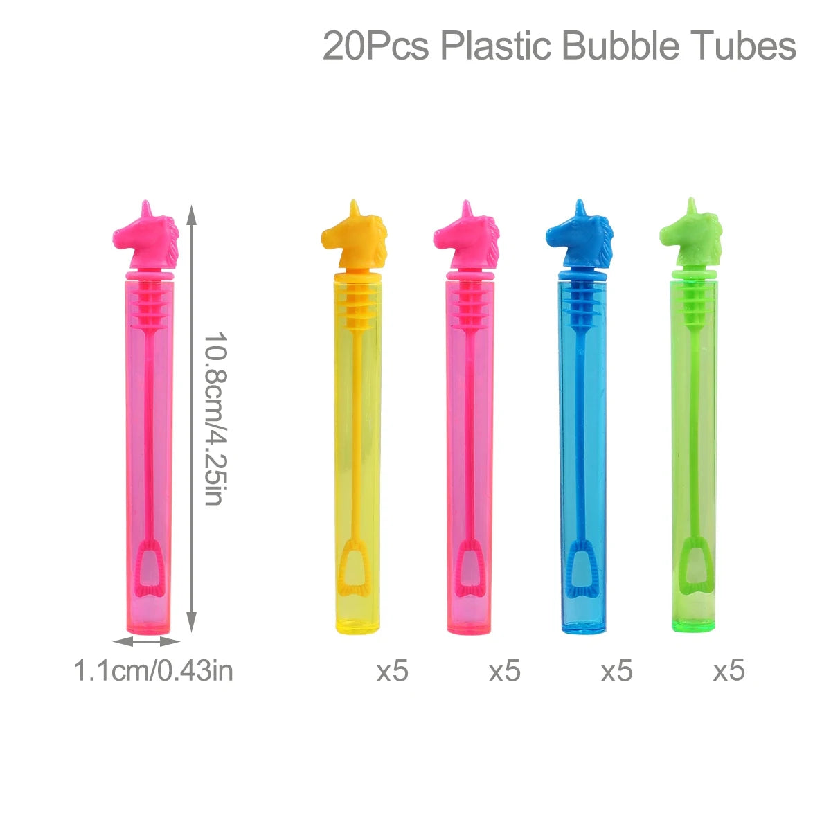 Blue Pink Unicorn Bubble Tube Soap Bottle Unicorn Birthday Party Decor Kids Favors Toys for Guests Gifts Baby Shower