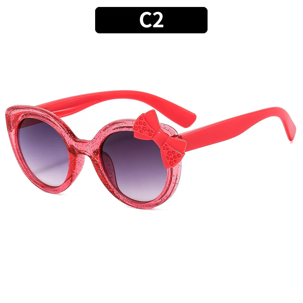 Girls Boys Cute Animal Cartoon Ears Sunglasses Outdoor Sun Protection Children Lovely Vintage Sunglasses Protection Classic Kids